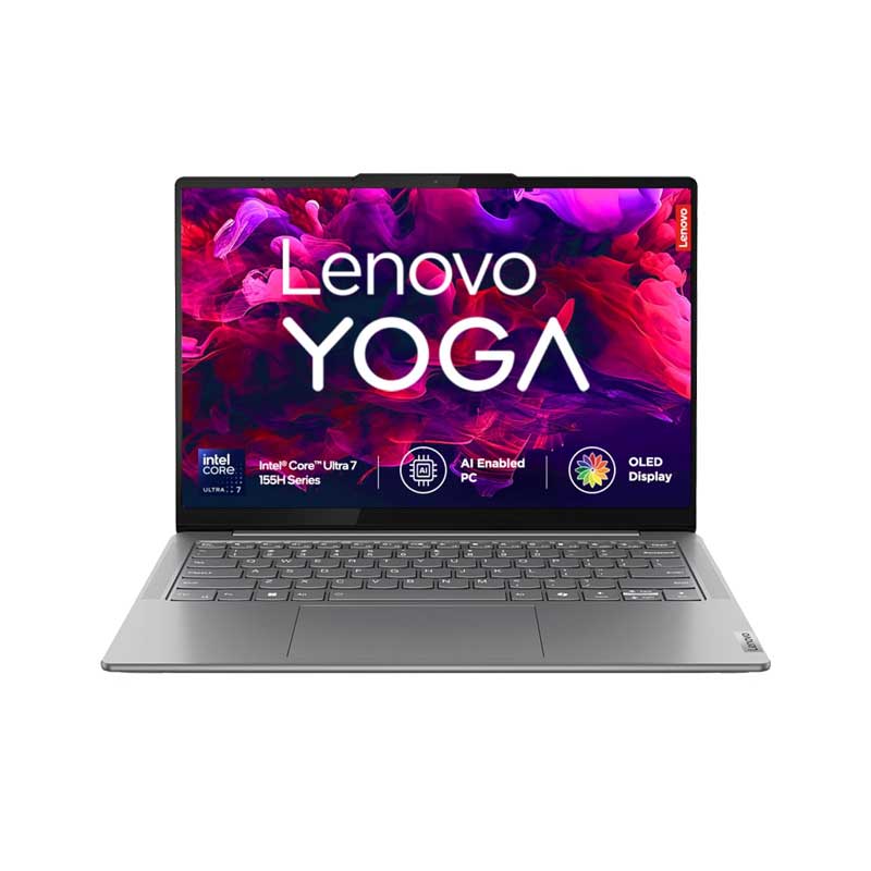 Picture of Lenovo Yoga Slim 7 - Intel Core Ultra 9 185H 14" (35.5 cm) 83CV00B3IN Thin & Light Laptop (32GB/ 1TB SSD/ Integrated Intel Arc Graphics/ Backlit keyboard/ E-Shutter/ Windows 11 Home/ Office Home 2024/ 1Year Warranty/ Luna Grey/ 1.39 kg)